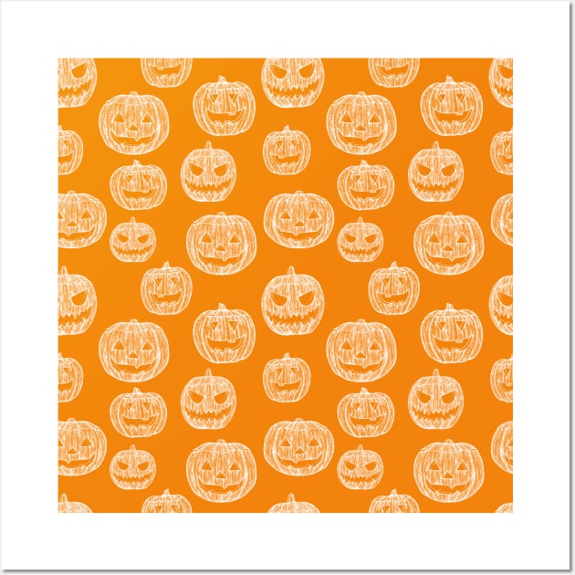 Jack O Lanterns Wall Art by Elizabeth Weglein Art